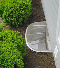 basement egress window well in Pikeville