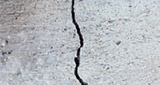 Cracks in exterior wall