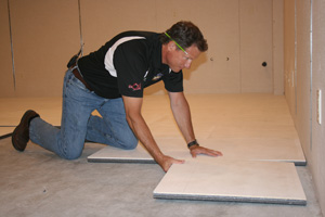 Insulated Subfloor Installation Saint Albans Bat Floor Decking Installing Thermaldry Insulated Subflooring Over Concrete Slab