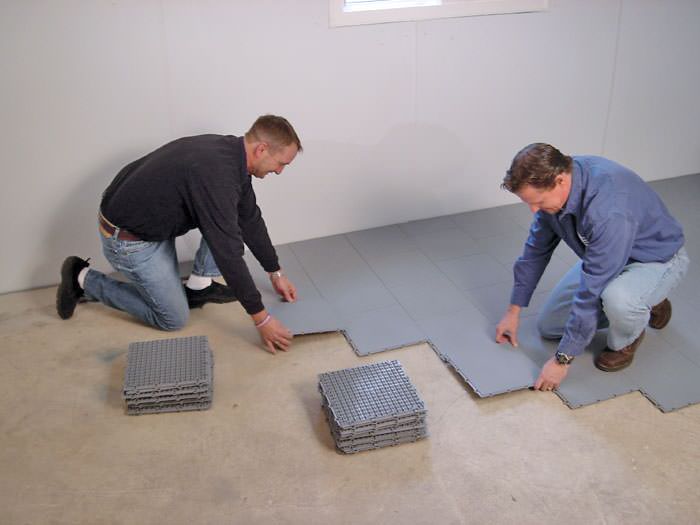 Insulated Suloor Installation Saint Albans Basement Floor Decking Contractors Installing Basement Suloor Tileatting On A Concrete Floor In Portsmouth West