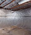 An energy efficient radiant heat and vapor barrier for a Proctorville basement finishing project